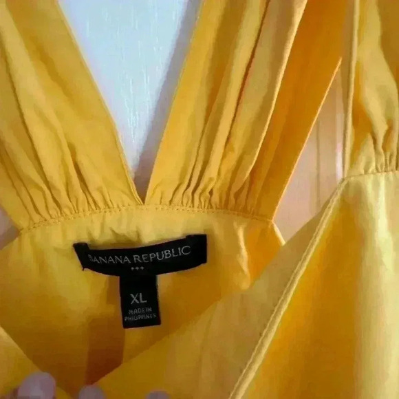 Banana republic yellow midi dress. Fully ligned. Spring/summer season start - Picture 4 of 9